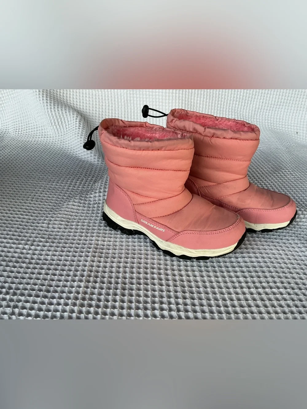 Dream Pairs Kids Pink Insulated Snow Boots